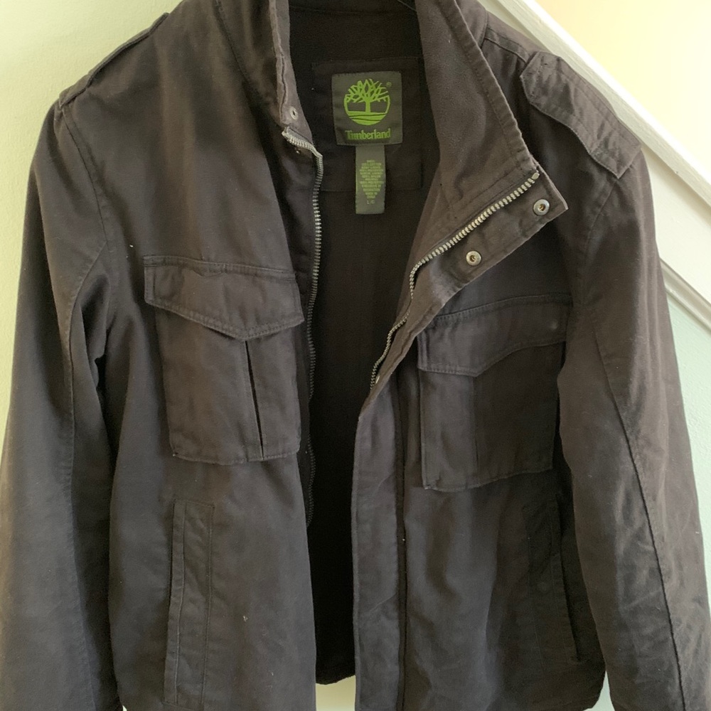 Black Timberland coat